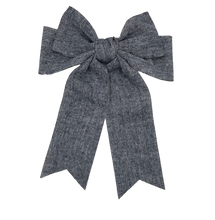 Load image into Gallery viewer, Mini Tweed Clip - Navy

