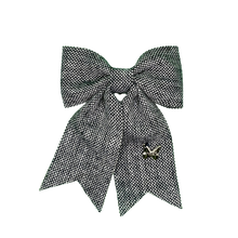 Load image into Gallery viewer, Mini Tweed Clip - Navy
