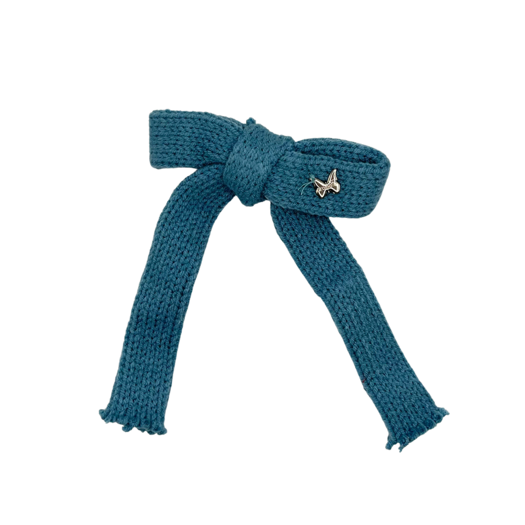 Chunky Knit Medium Clip - Slate