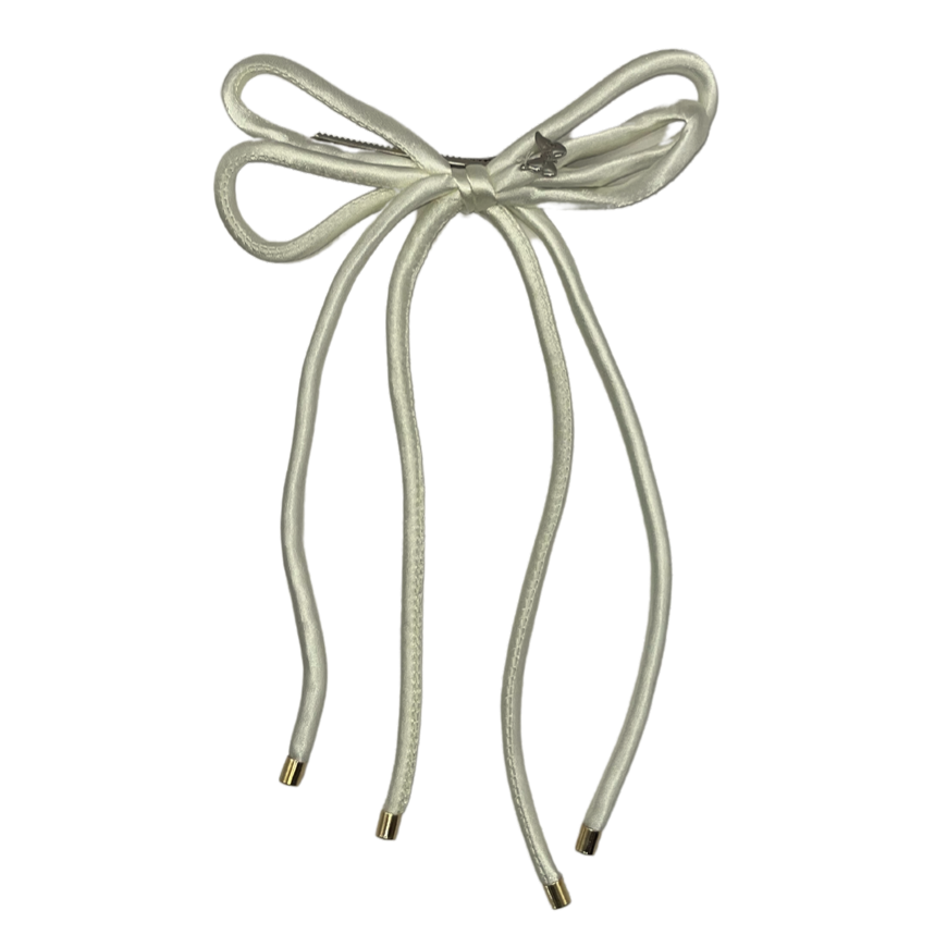 Satin Large Clip - Cream