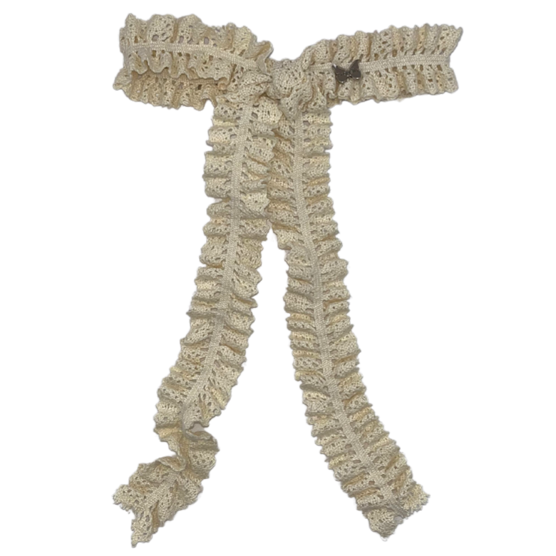 Vintage Lace Large Clip - Ivory