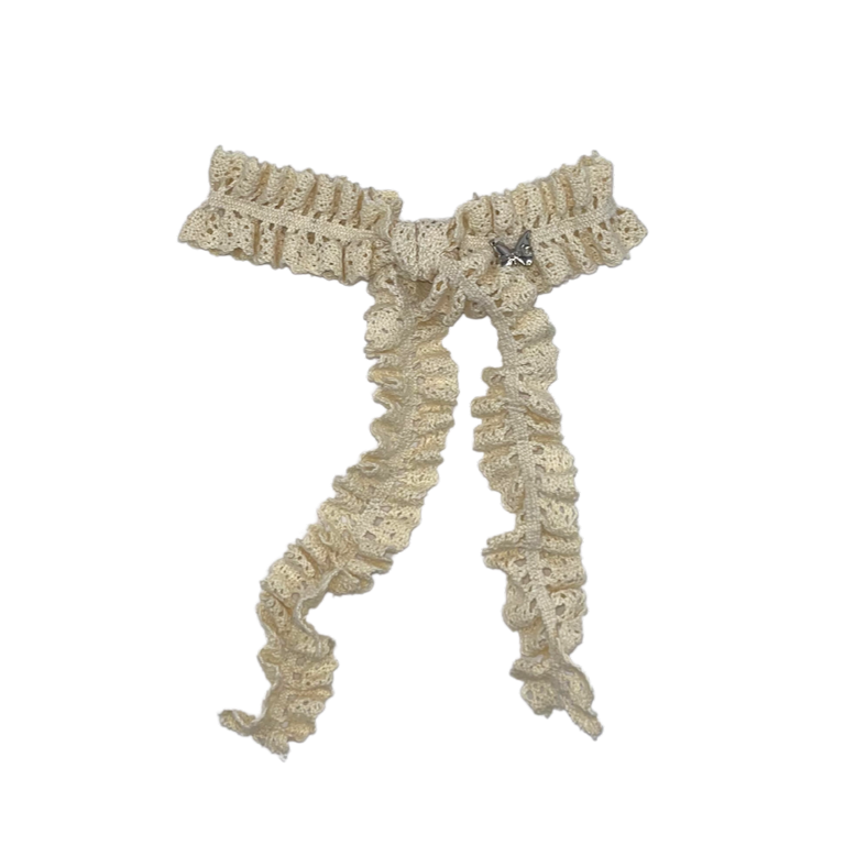 Vintage Lace Medium Clip - Ivory