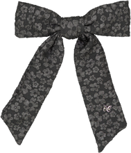 Load image into Gallery viewer, Textured Floral Large Clip - Black
