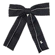 Load image into Gallery viewer, Quilted Diamond Lux Large Clip - Black

