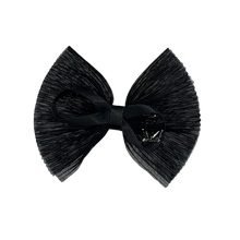 Load image into Gallery viewer, Pleated Tulle Small Clip - Black
