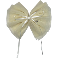 Load image into Gallery viewer, Pleated Tulle X-Large Clip - Ivory

