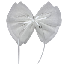 Load image into Gallery viewer, Pleated Tulle X-Large Clip - White
