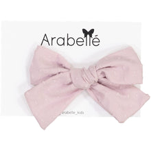Load image into Gallery viewer, Cotton Dot Large Bow Clip - Mauve
