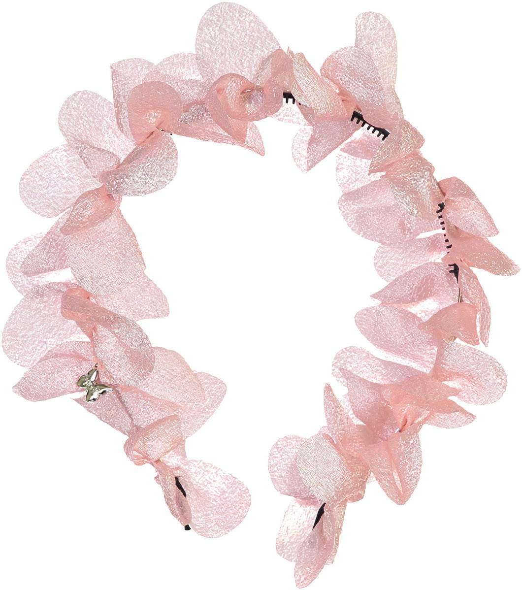 Ruffled Flower Headband - Mauve