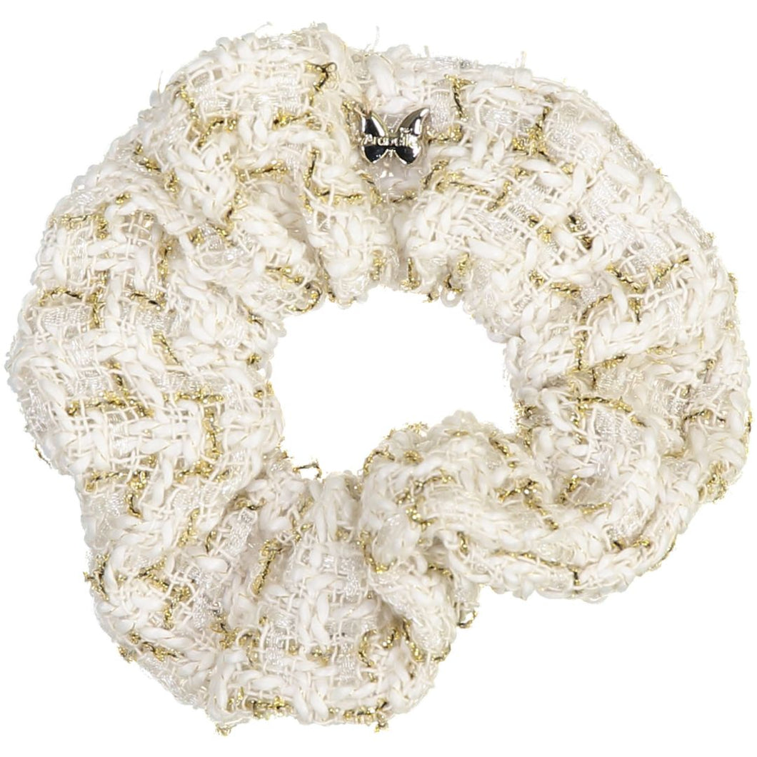 Tweed Large Scrunchie - Wheat