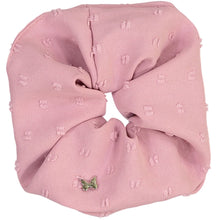 Load image into Gallery viewer, Swiss Dot Oversized Scrunchie - Mauve
