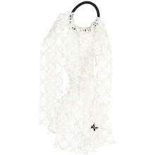 Load image into Gallery viewer, Vintage Net Pony with Streamers - White

