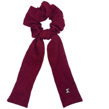 Load image into Gallery viewer, Corduroy Scrunchie with Tails - Wine
