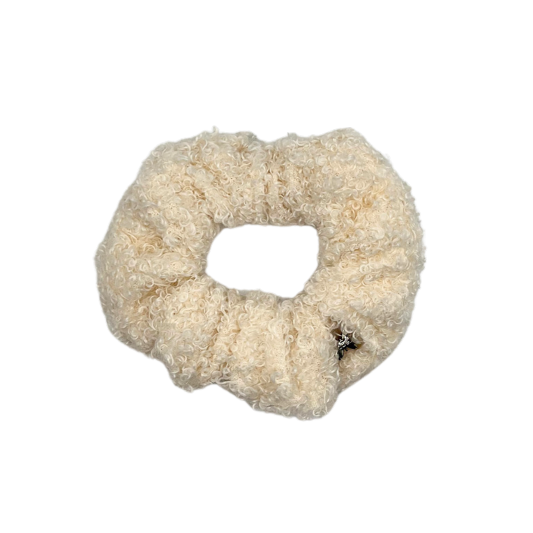 Teddy Scrunchie - Winter White