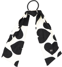 Load image into Gallery viewer, Heart Corduroy Pony with Tails - Cream with Black Hearts
