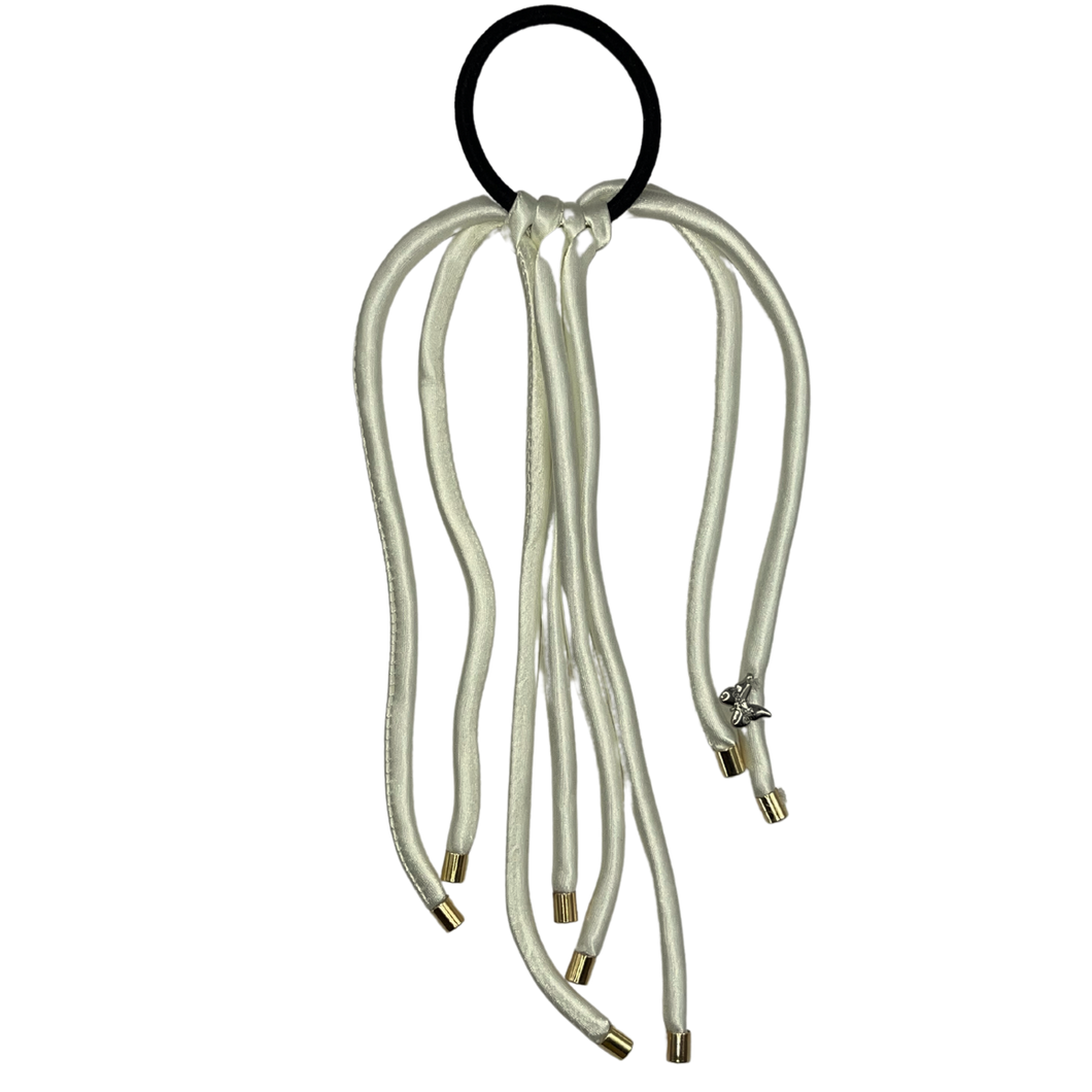Satin Pony with Strings - Cream
