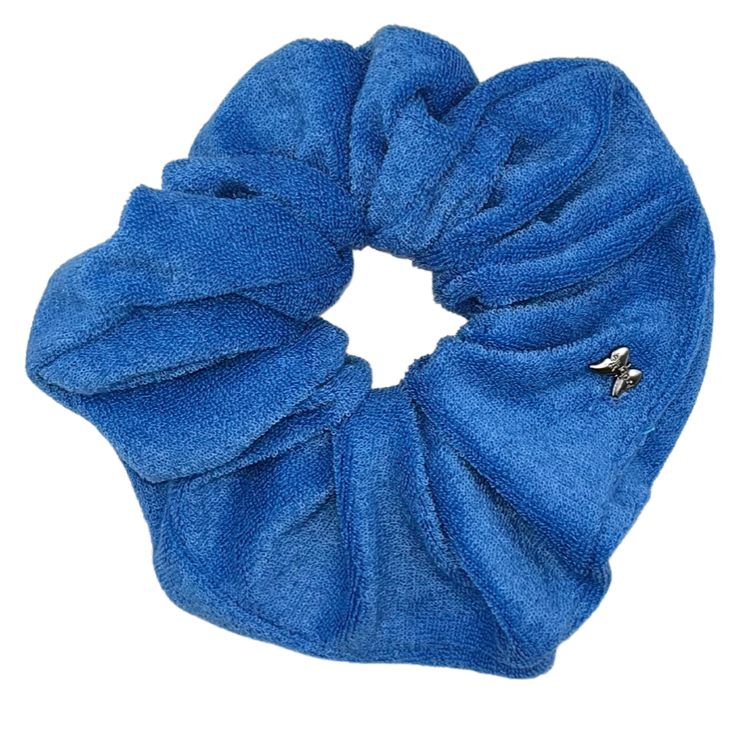 Terry Oversized Scrunchie - Denim
