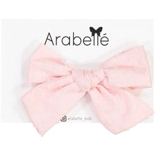 Load image into Gallery viewer, Cotton Dot Large Bow Clip - Blush
