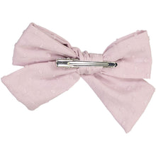 Load image into Gallery viewer, Cotton Dot Large Bow Clip - Mauve
