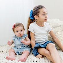 Load image into Gallery viewer, Terry Oversized Scrunchie - Denim
