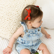 Load image into Gallery viewer, Cotton Lace Mini Clip Set - Dark Coral
