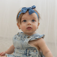 Load image into Gallery viewer, Denim Bow Baby Band - Denim

