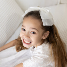 Load image into Gallery viewer, Pleated Tulle Headband - White
