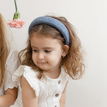 Load image into Gallery viewer, Ribbed Padded Headband - Denim
