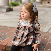 Load image into Gallery viewer, Herringbone Large Clip - Black/Latte
