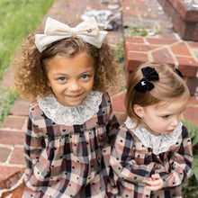 Load image into Gallery viewer, Velvet Bow Headband - Mocha
