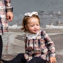 Load image into Gallery viewer, Velvet Bow Baby Band - Mocha
