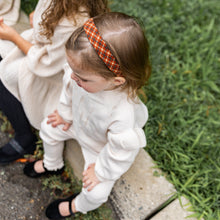 Load image into Gallery viewer, Printed Corduroy Flat Headband - Brick Floral
