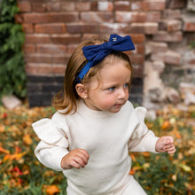 Load image into Gallery viewer, Corduroy Bow Baby Band - Rosewood
