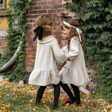 Load image into Gallery viewer, Velvet Headband With Sash- Cream
