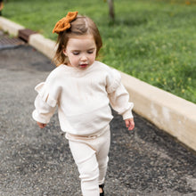 Load image into Gallery viewer, Teddy Medium Bow Clip - Winter White
