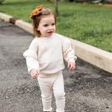 Load image into Gallery viewer, Teddy Medium Bow Clip - Winter White
