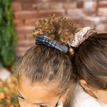 Load image into Gallery viewer, Plaid Oversized Scrunchie - Brown
